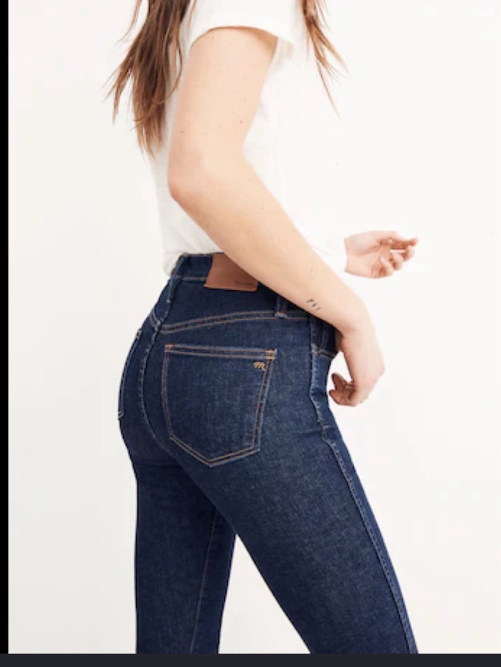 Madewell Skinny High-Rise Jeans in Dark Indigo